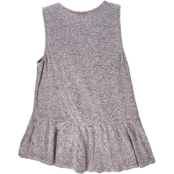 Express Tank Top Size M Dusty Pink Purple Strappy Front Sleeveless Peplum Flowy - Picture 2 of 6
